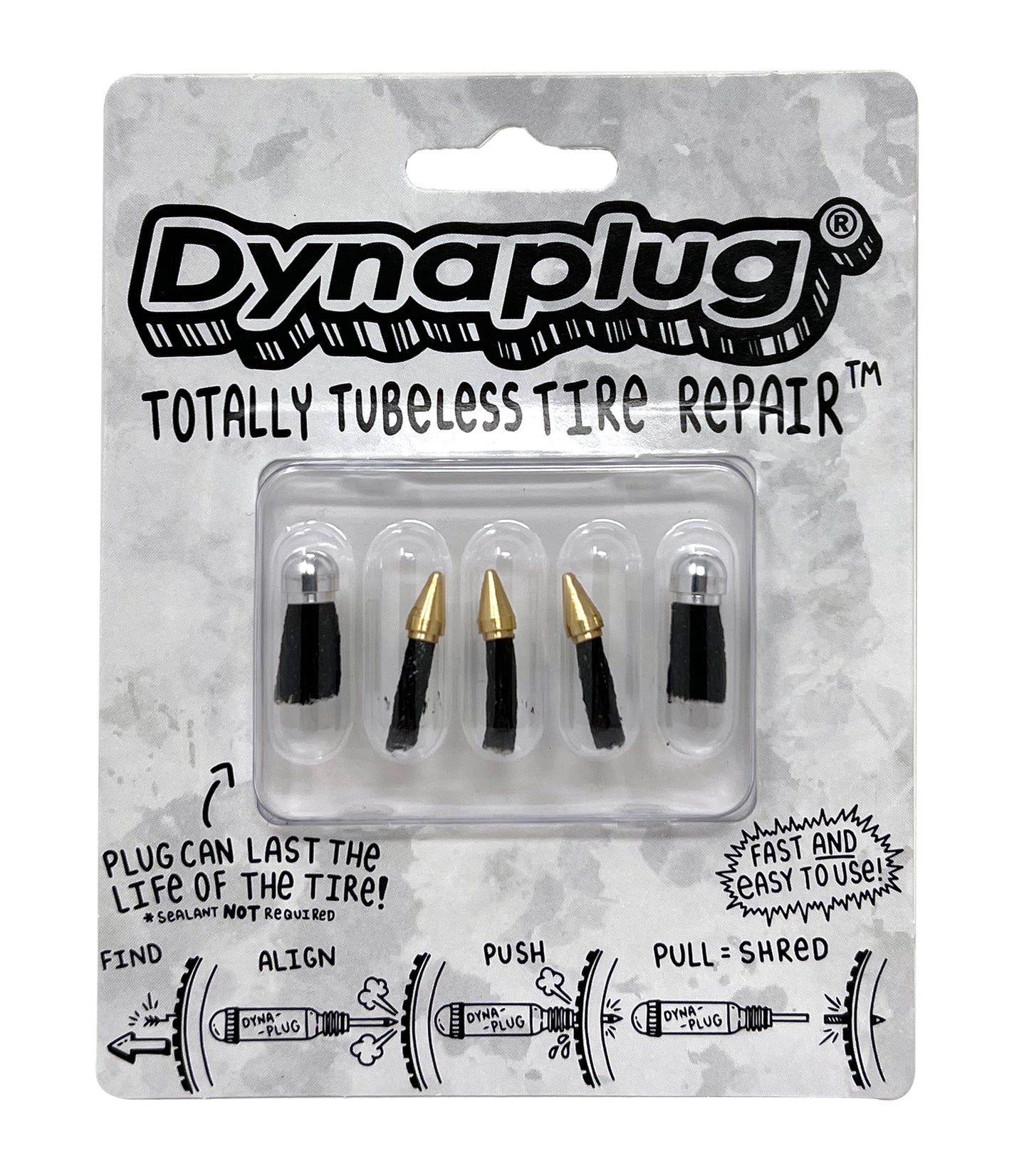Dynaplug® Tubeless Bicycle Tire Repair Plugs